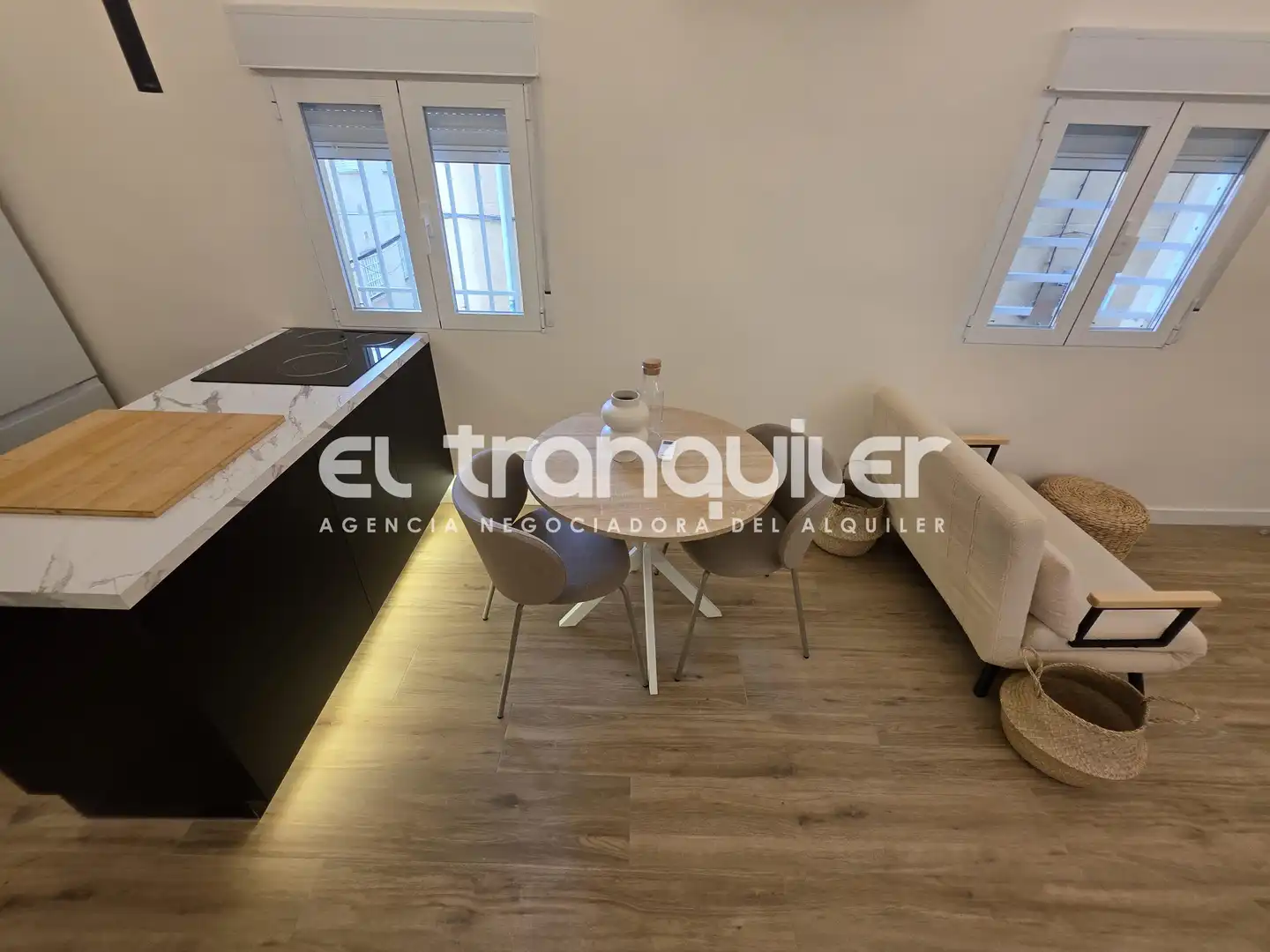 Esszimmer von Wohnung zur Miete in Madrid mit Klimaanlage, Möbliert und Waschmaschine