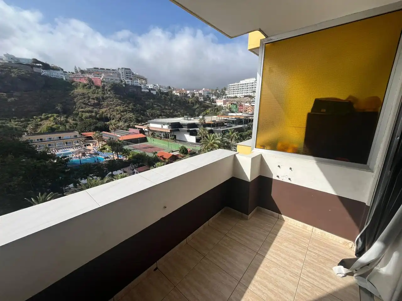 Terraza de Estudio de alquiler en Puerto de la Cruz con Amueblado y Piscina comunitaria