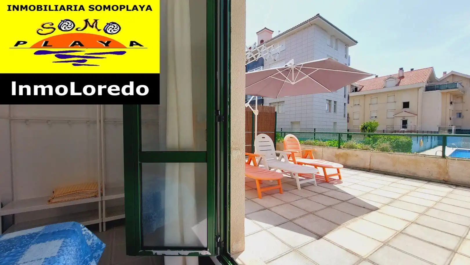 Terrasse von Wohnung zur Miete in Ribamontán al Mar mit Terrasse, Möbliert und Gemeinschaftspool