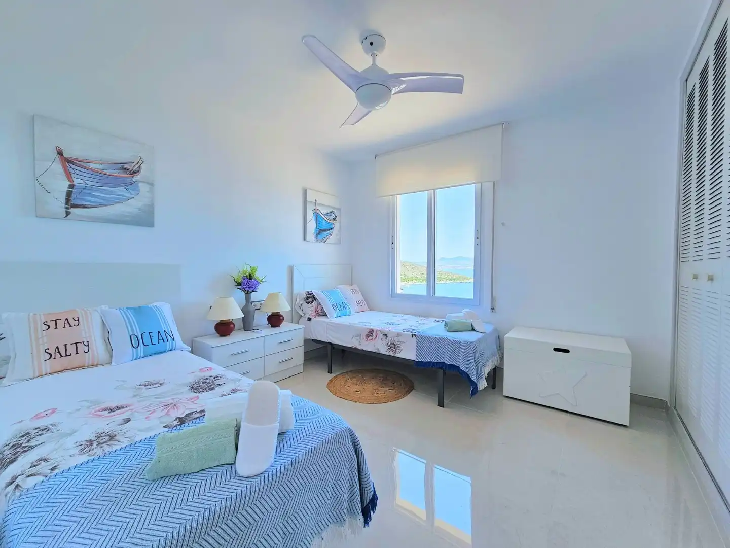 Bedroom of Ground floor for rent in La Manga del Mar Menor  with Air Conditioner, Heating and Terrace
