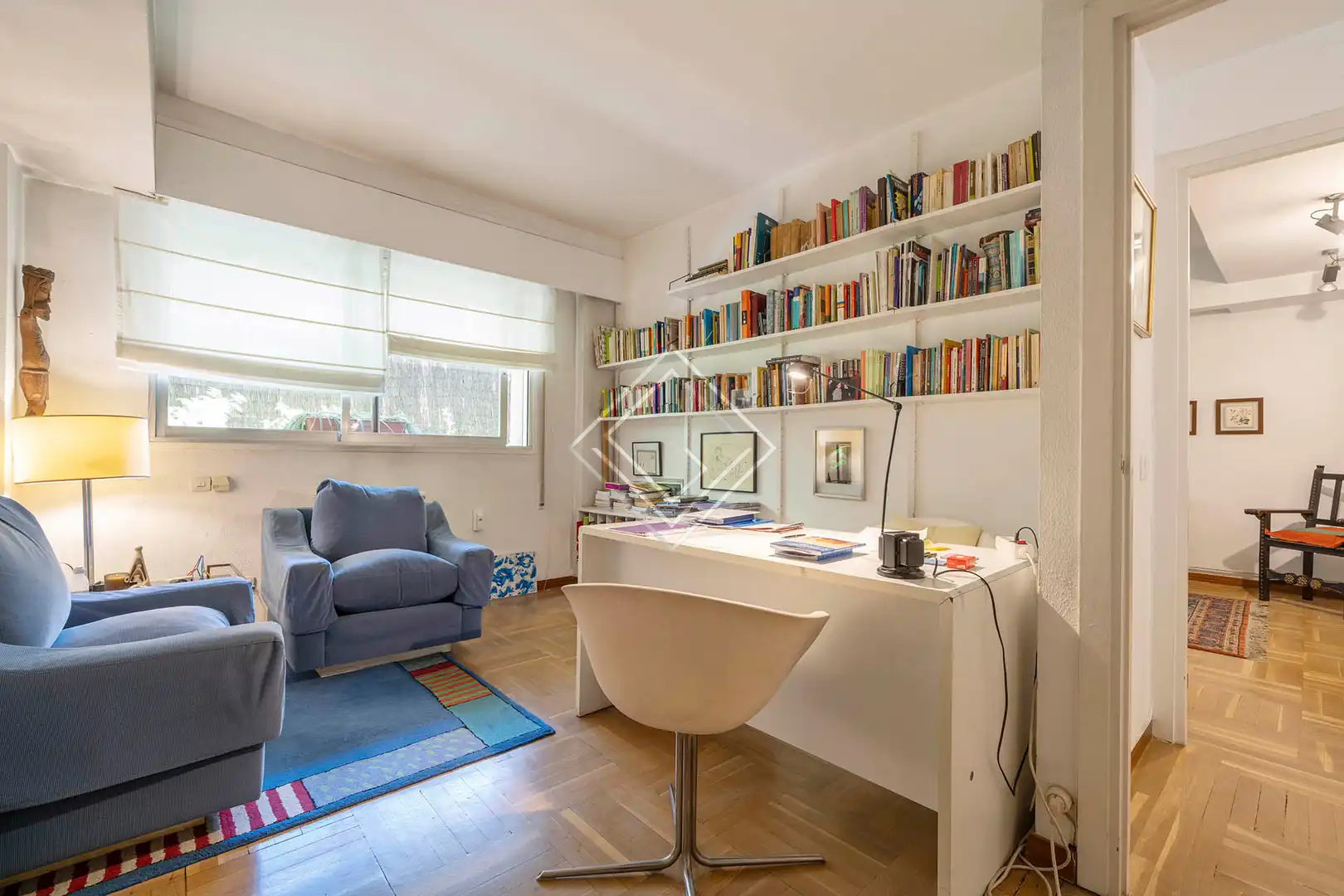 Sala d'estar de Pis en venda en Madrid amb Jardí privat, Terrassa i Piscina comunitària