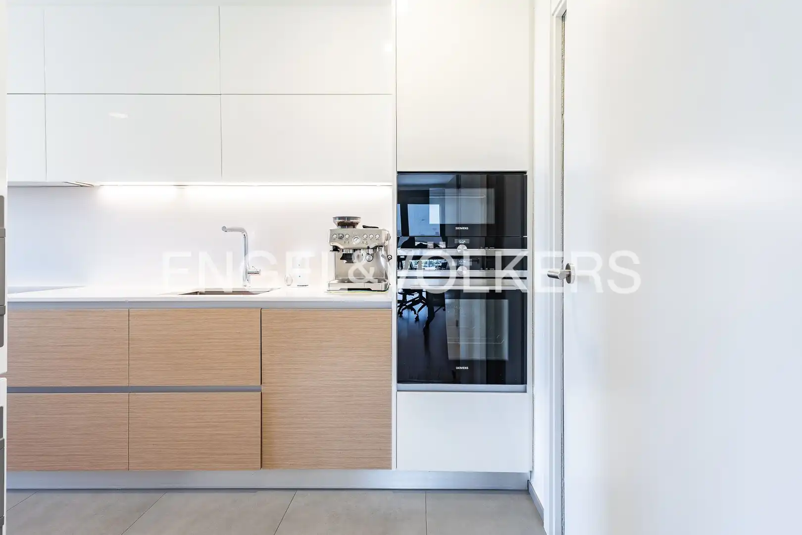 Cocina de Piso de alquiler en Barcelona con Aire acondicionado, Calefacción y Parquet