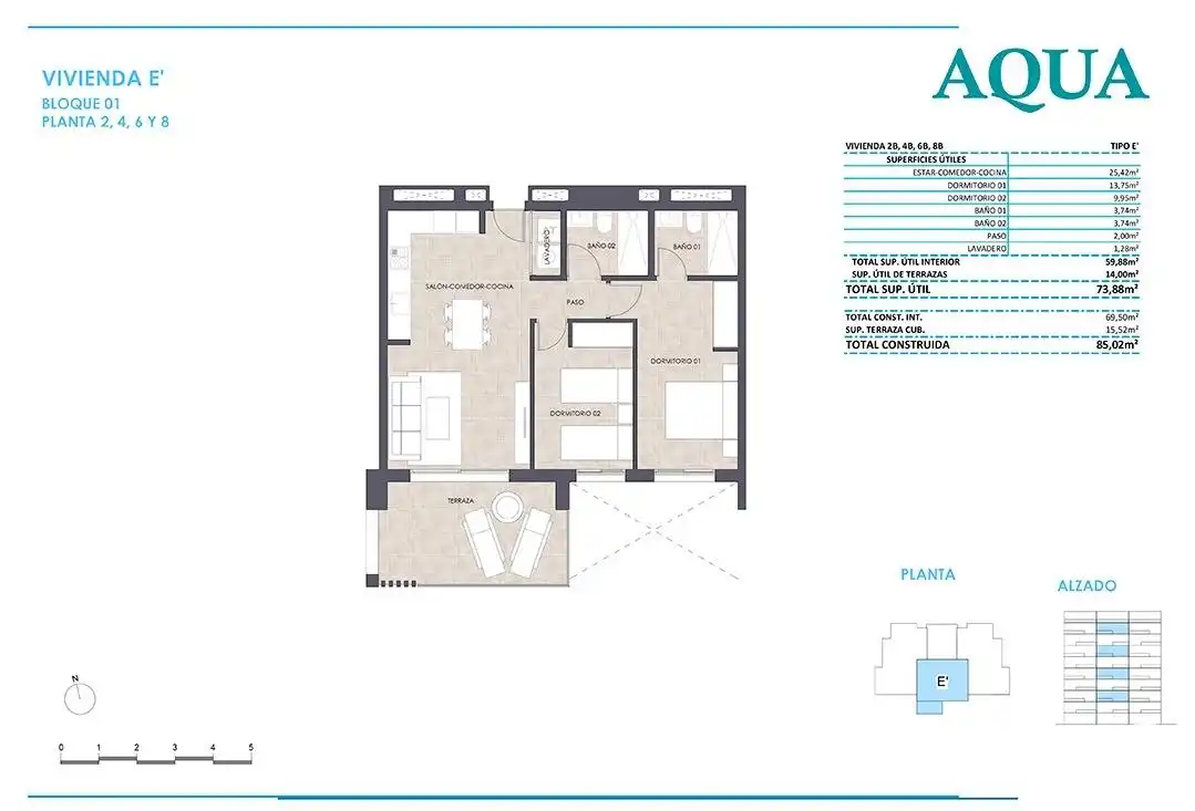Wohnungen zum Verkauf in Calpe / Calp mit Klimaanlage, Privatgarten und Terrasse