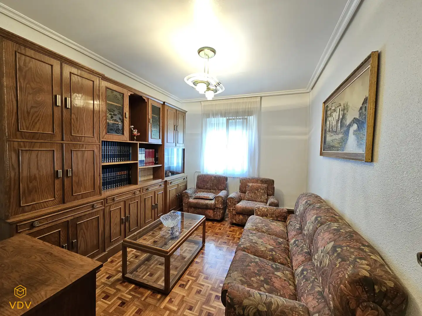 Living room of Flat for sale in  Pamplona / Iruña  with Heating, Parquet flooring and Storage room