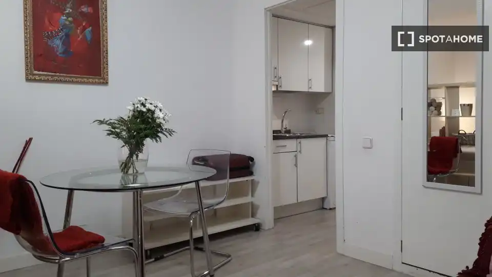 Kitchen of Apartments for share in Madrid  with Air Conditioner, Terrace and Furnished