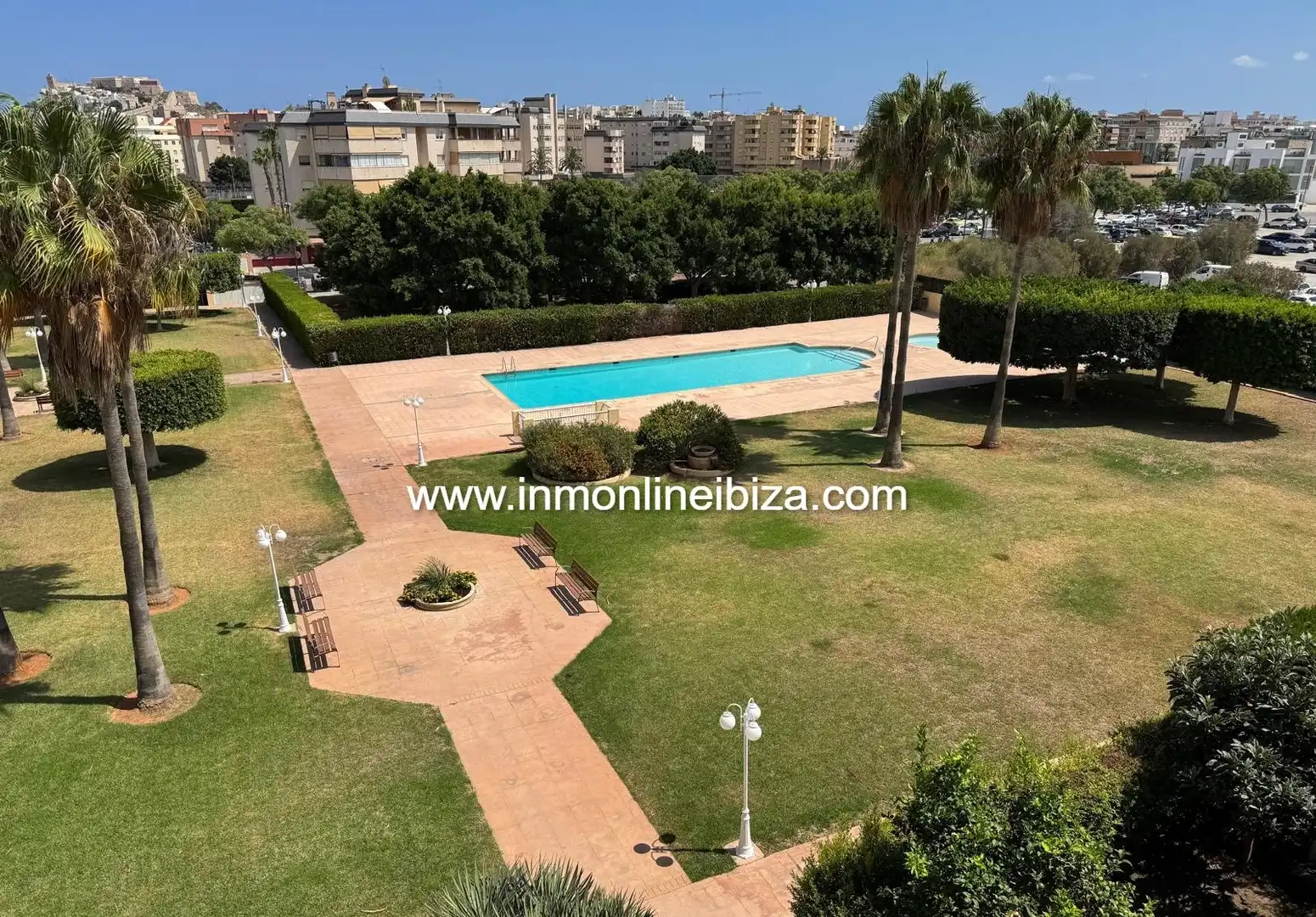 Jardín de Piso de alquiler en Eivissa con Aire acondicionado, Terraza y Amueblado