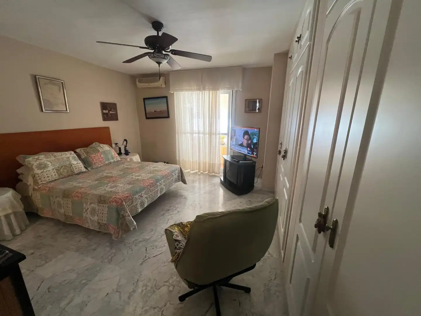 Bedroom of Flat for sale in Málaga  with Air Conditioner, Heating and Community pool
