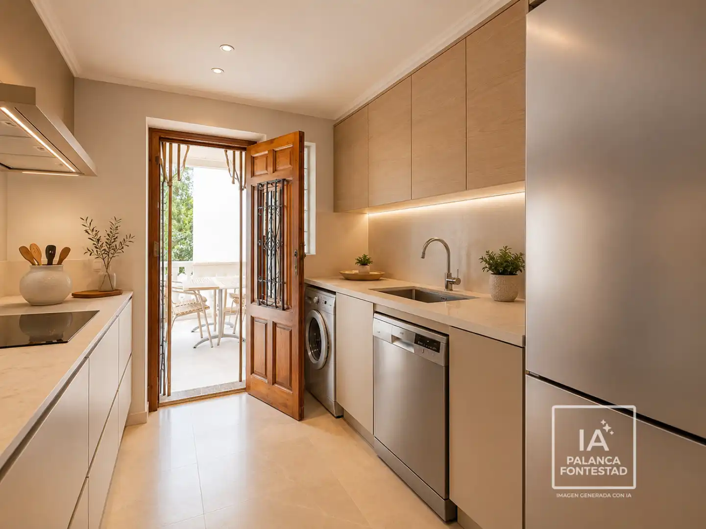 Cocina de Casa o chalet en venta en Tavernes Blanques con Aire acondicionado, Calefacción y Terraza