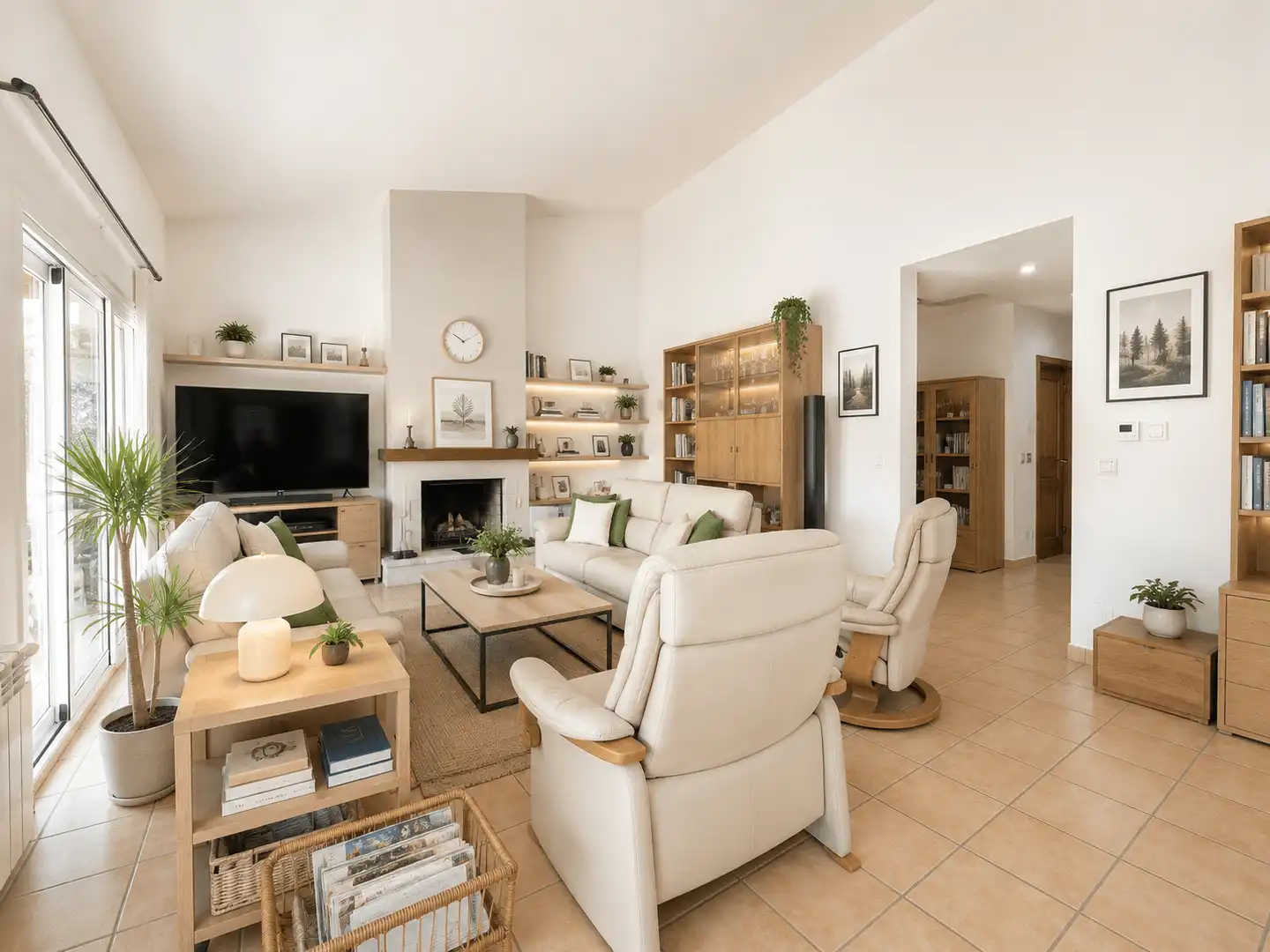 Sala d'estar de Casa o xalet en venda en Sant Llorenç des Cardassar amb Aire condicionat, Calefacció i Terrassa