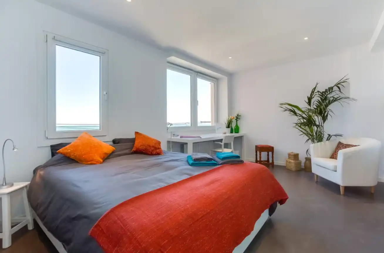 Bedroom of Apartments for rent in Cádiz  with Air Conditioner, Heating and Parquet flooring