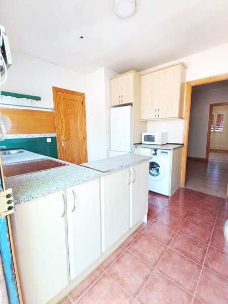 Kitchen of Flat for sale in  Madrid Capital  with Air Conditioner, Heating and Terrace