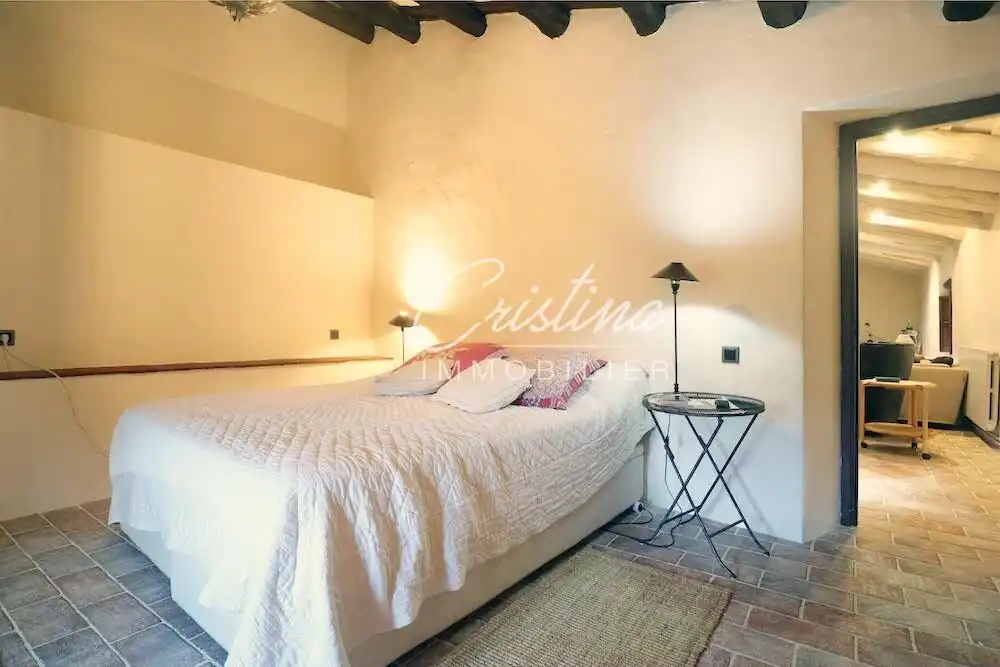 Schlafzimmer von Country house zum Verkauf in Santa Cristina d'Aro mit Heizung, Privatgarten und Schwimmbad