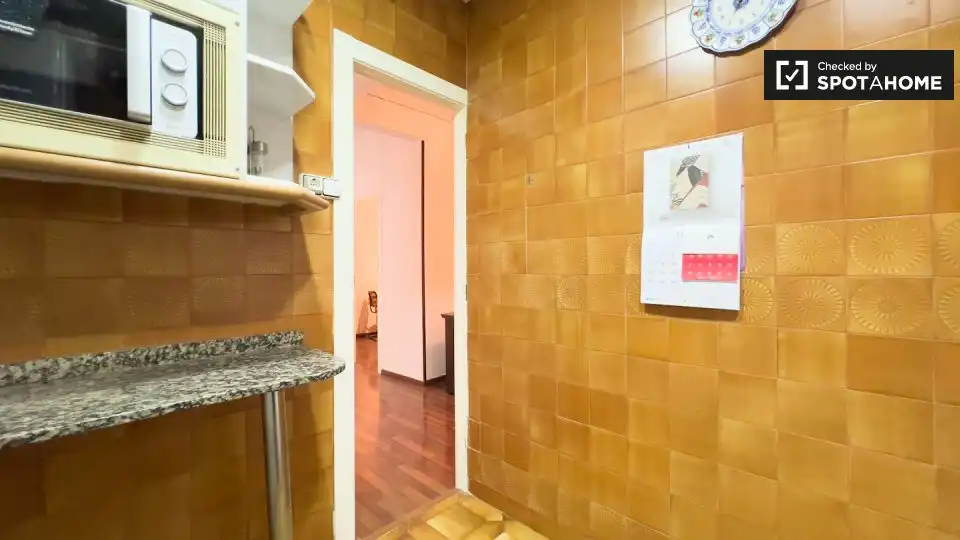 Kitchen of Flat for rent in Barcelona  with Air Conditioner, Heating and Furnished