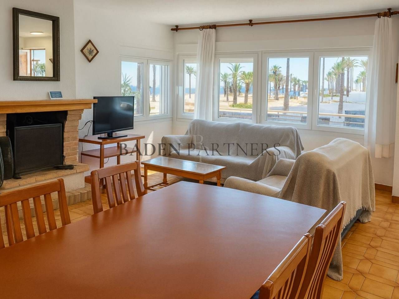 Living room of Single-family semi-detached for sale in Peñíscola / Peníscola  with Terrace and Furnished