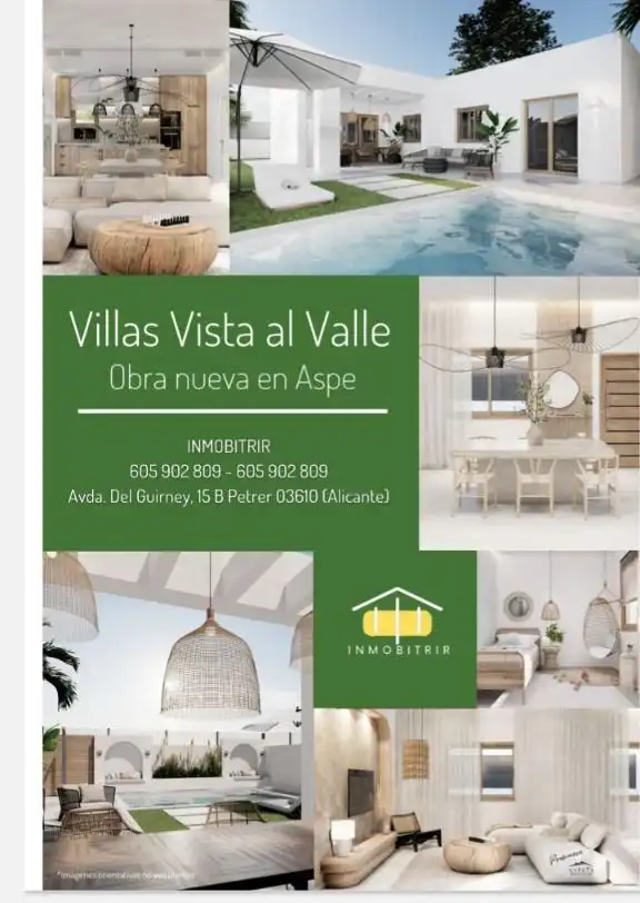Vista exterior de Casa o xalet en venda en Aspe amb Calefacció, Jardí privat i Terrassa
