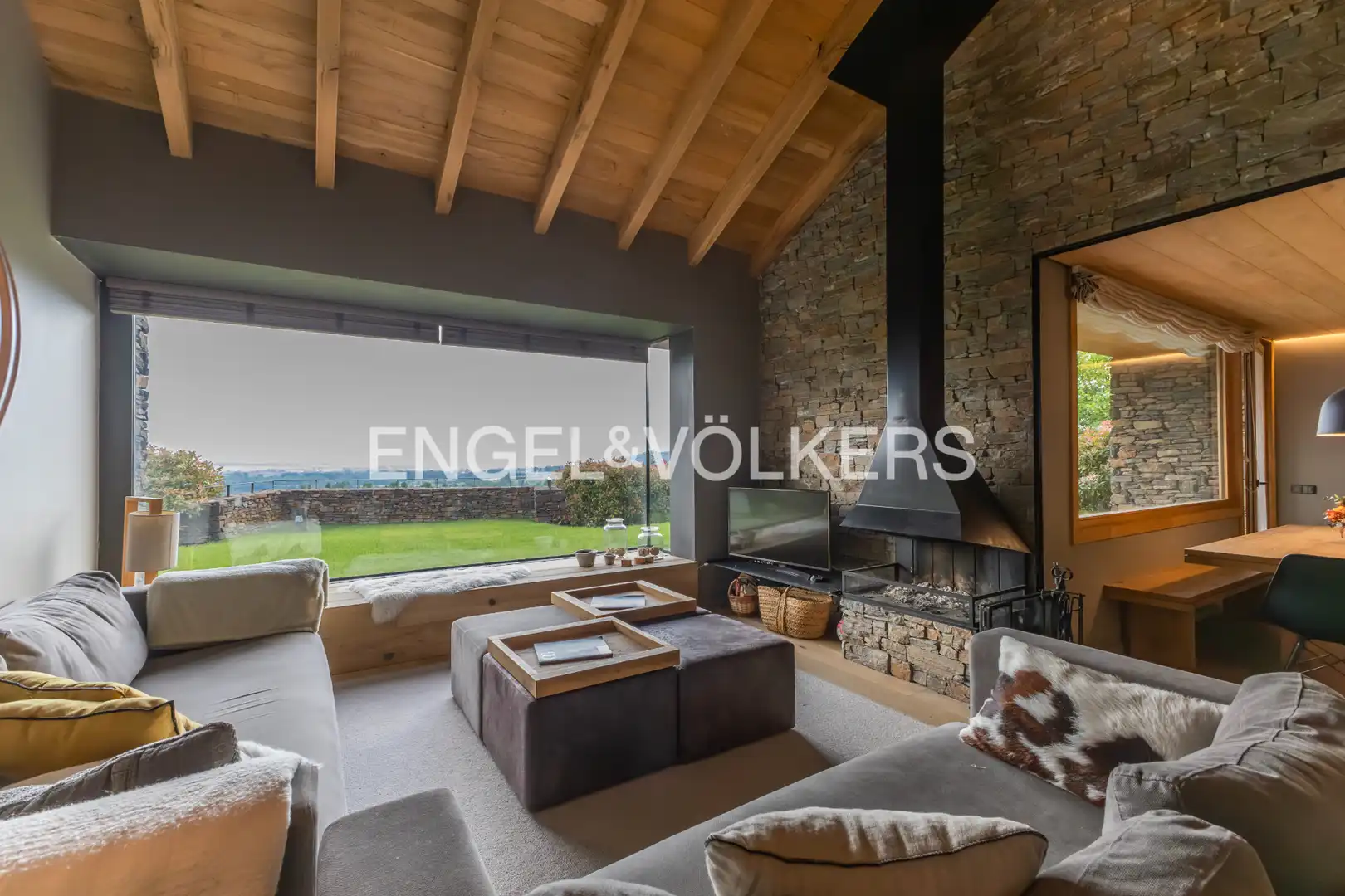 Sala de estar de Casa o chalet de alquiler en Bolvir con Calefacción, Jardín privado y Parquet