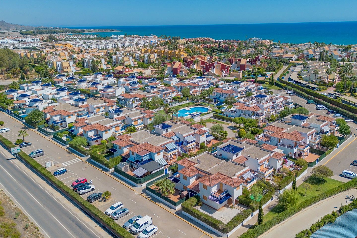 Vista exterior de Apartamento en venta en Vera con Aire acondicionado, Jardín privado y Terraza
