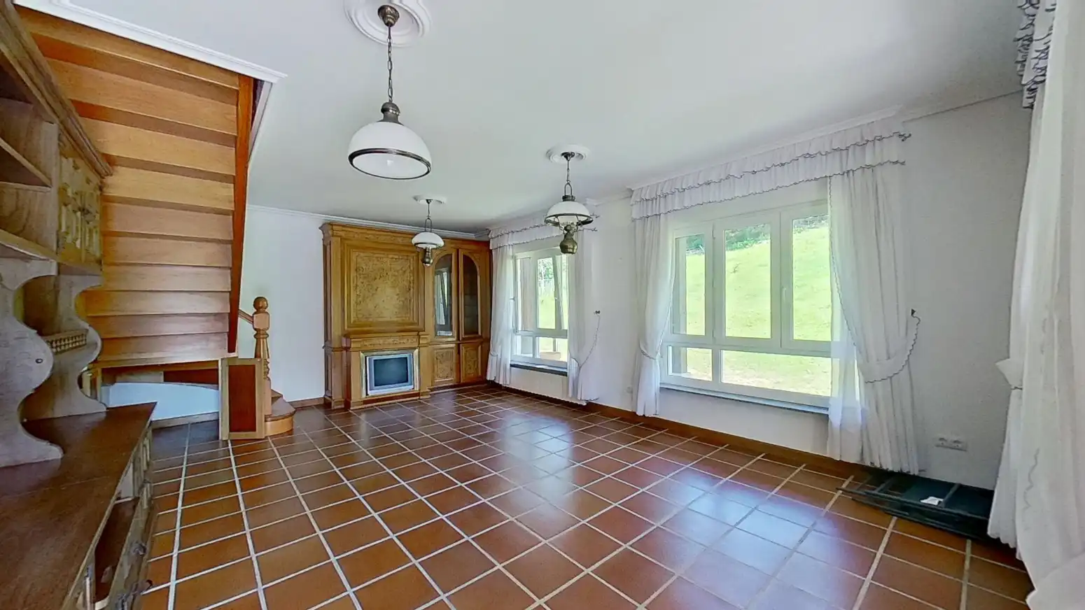 Sala de estar de Casa o chalet en venta en Alfoz de Lloredo con Calefacción, Jardín privado y Parquet