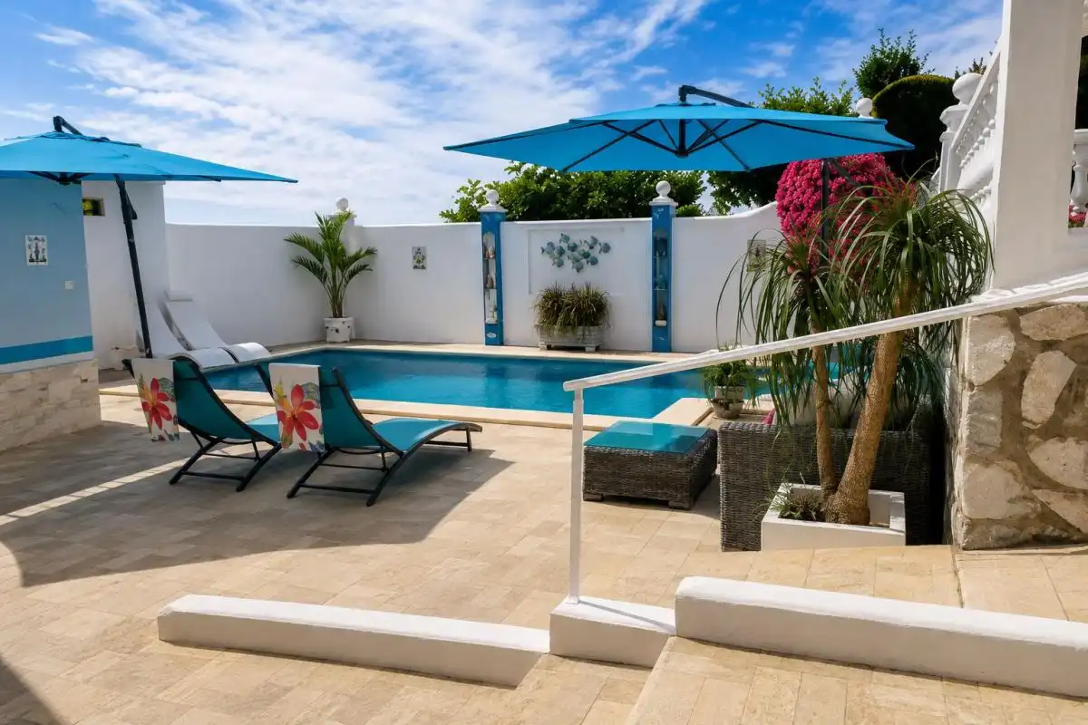 Piscina de Casa o xalet en venda en Benalmádena amb Calefacció, Jardí privat i Terrassa