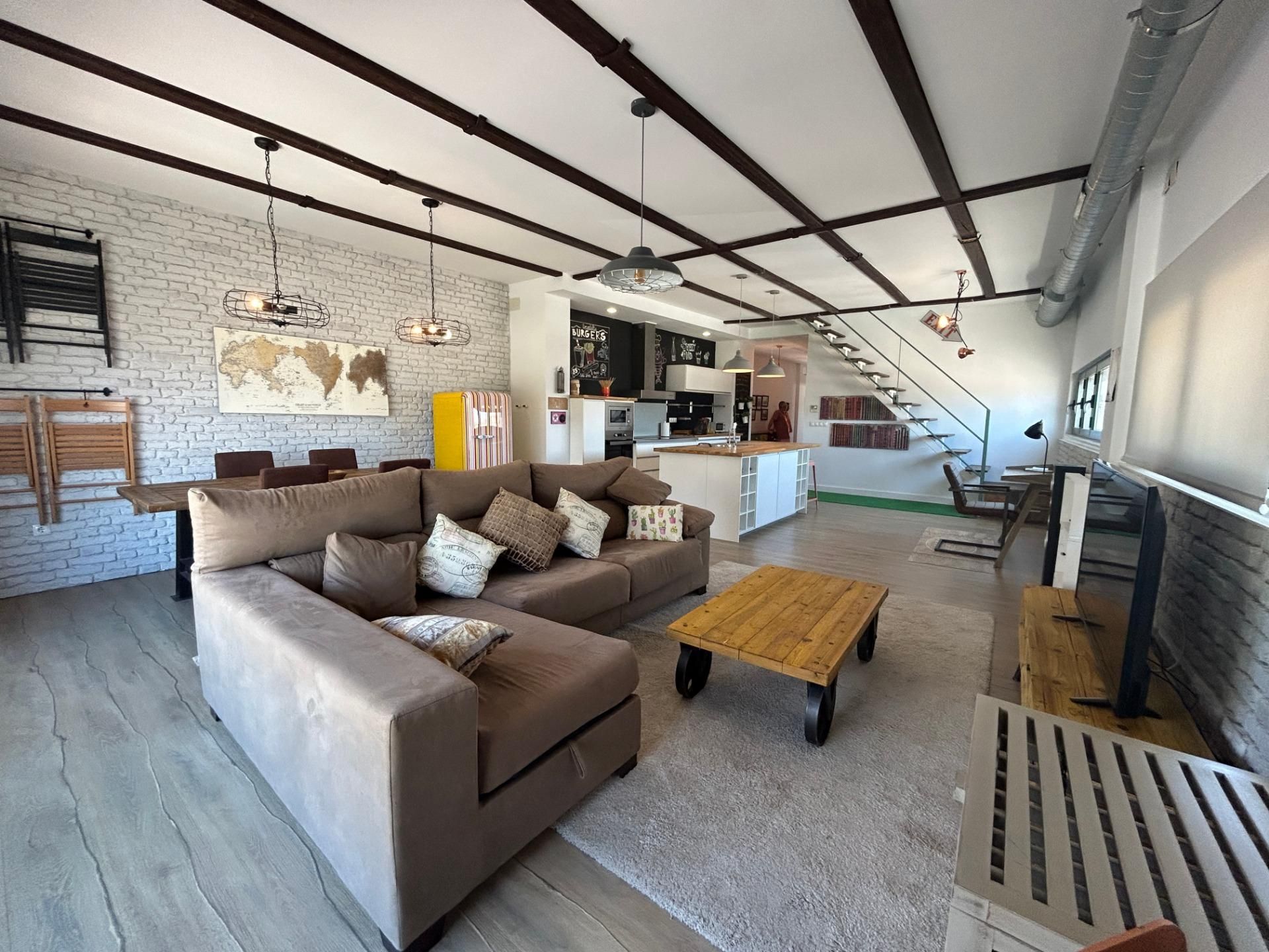 Sala d'estar de Loft en venda en Santa Pola amb Aire condicionat, Terrassa i Balcó