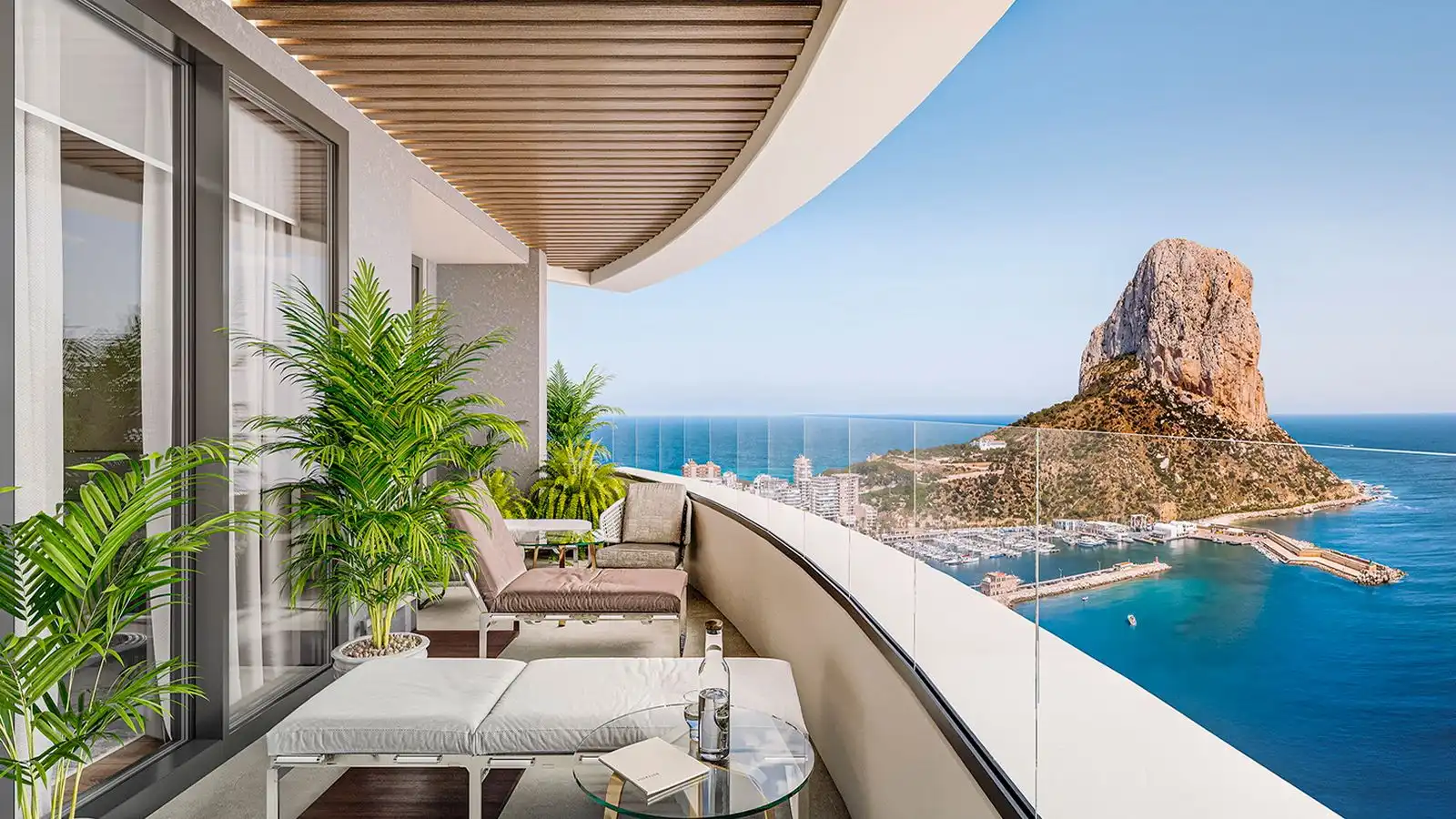 Terraza de Apartamento en venta en Calpe / Calp con Aire acondicionado, Calefacción y Terraza
