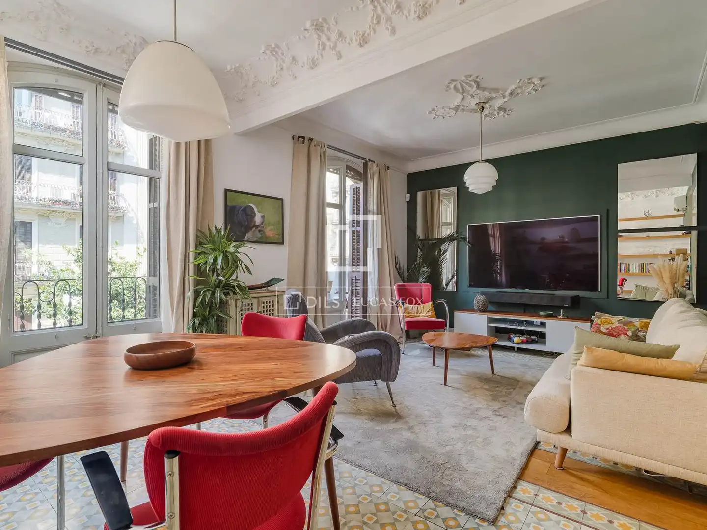 Sala de estar de Piso en venta en Barcelona con Aire acondicionado, Terraza y Balcón