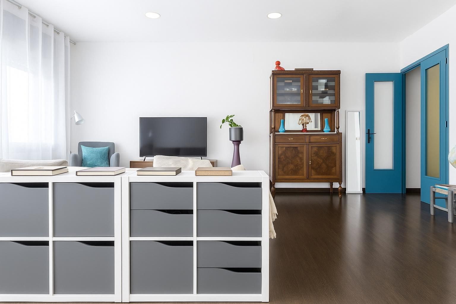 Living room of Flat for sale in Calonge i Sant Antoni  with Heating and Balcony