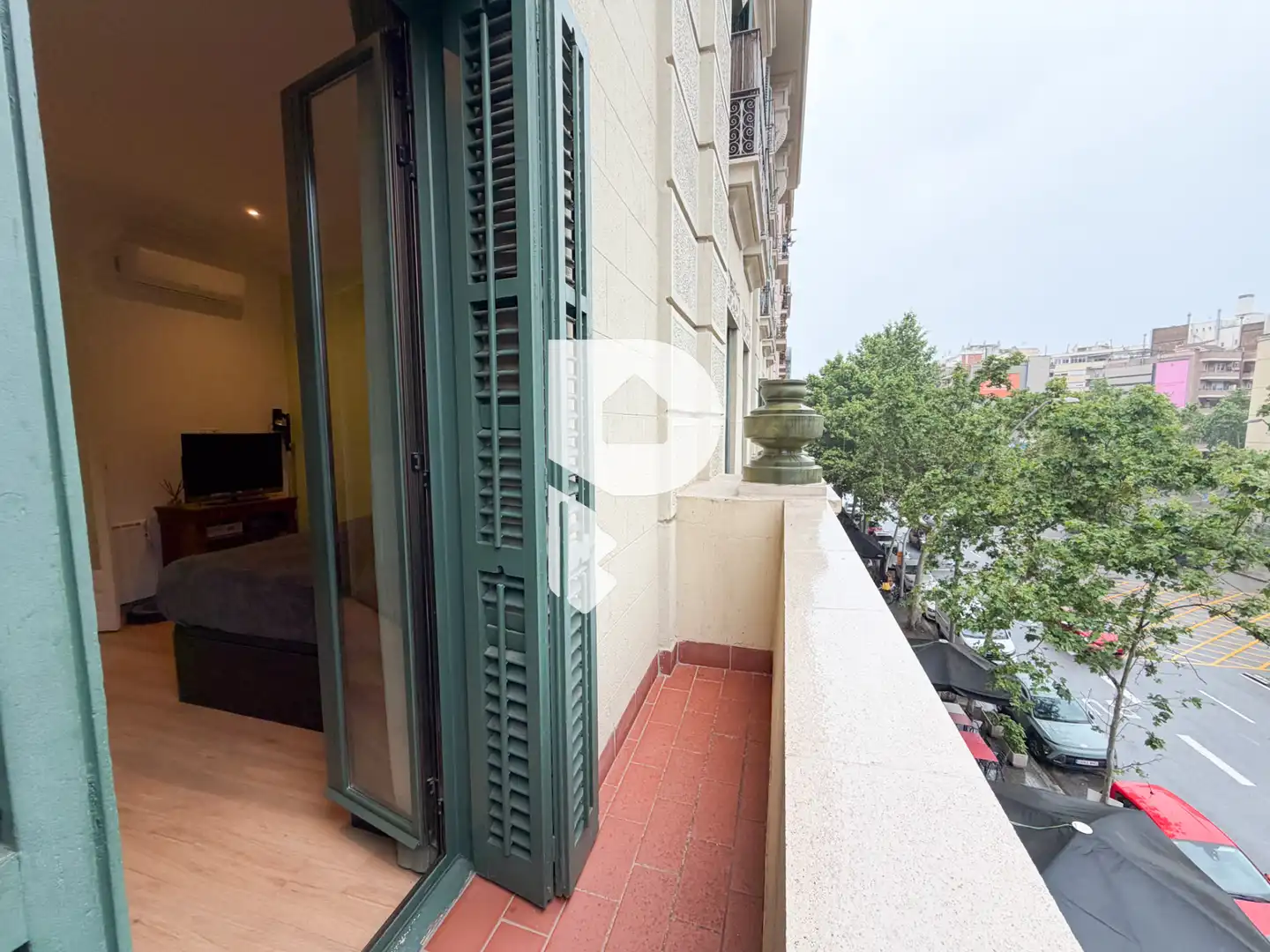 Balcony of Flat for sale in Barcelona  with Air Conditioner, Heating and Parquet flooring
