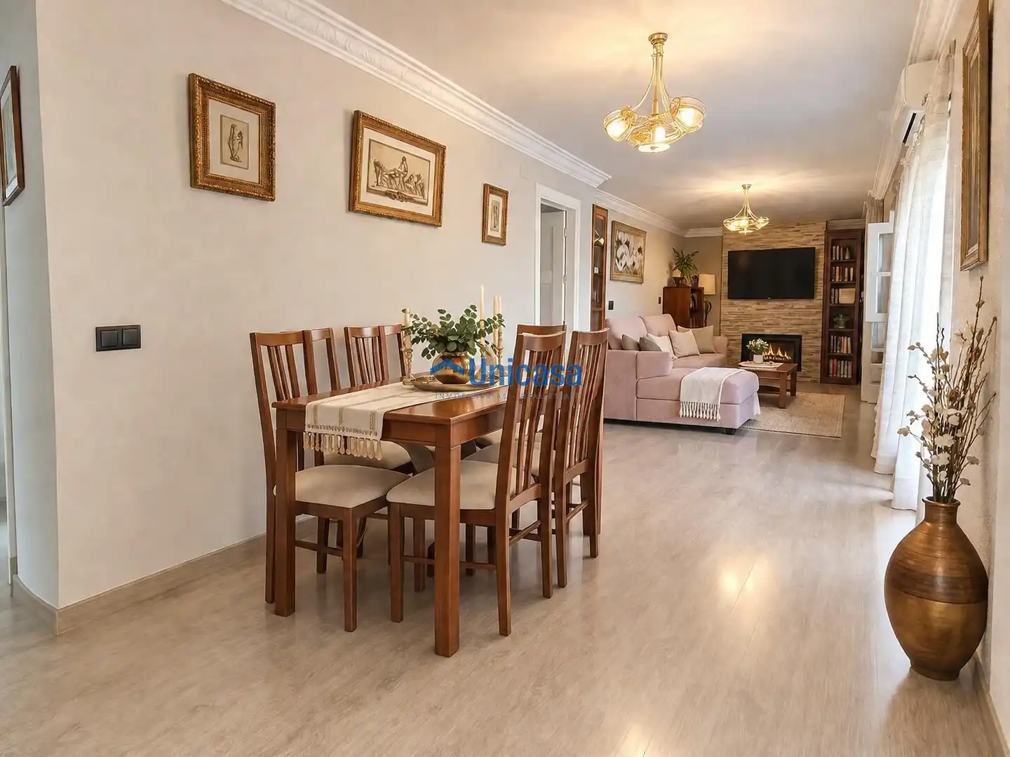 Dining room of Detached homes for sale in Málaga  with Air Conditioner, Heating and Storage room