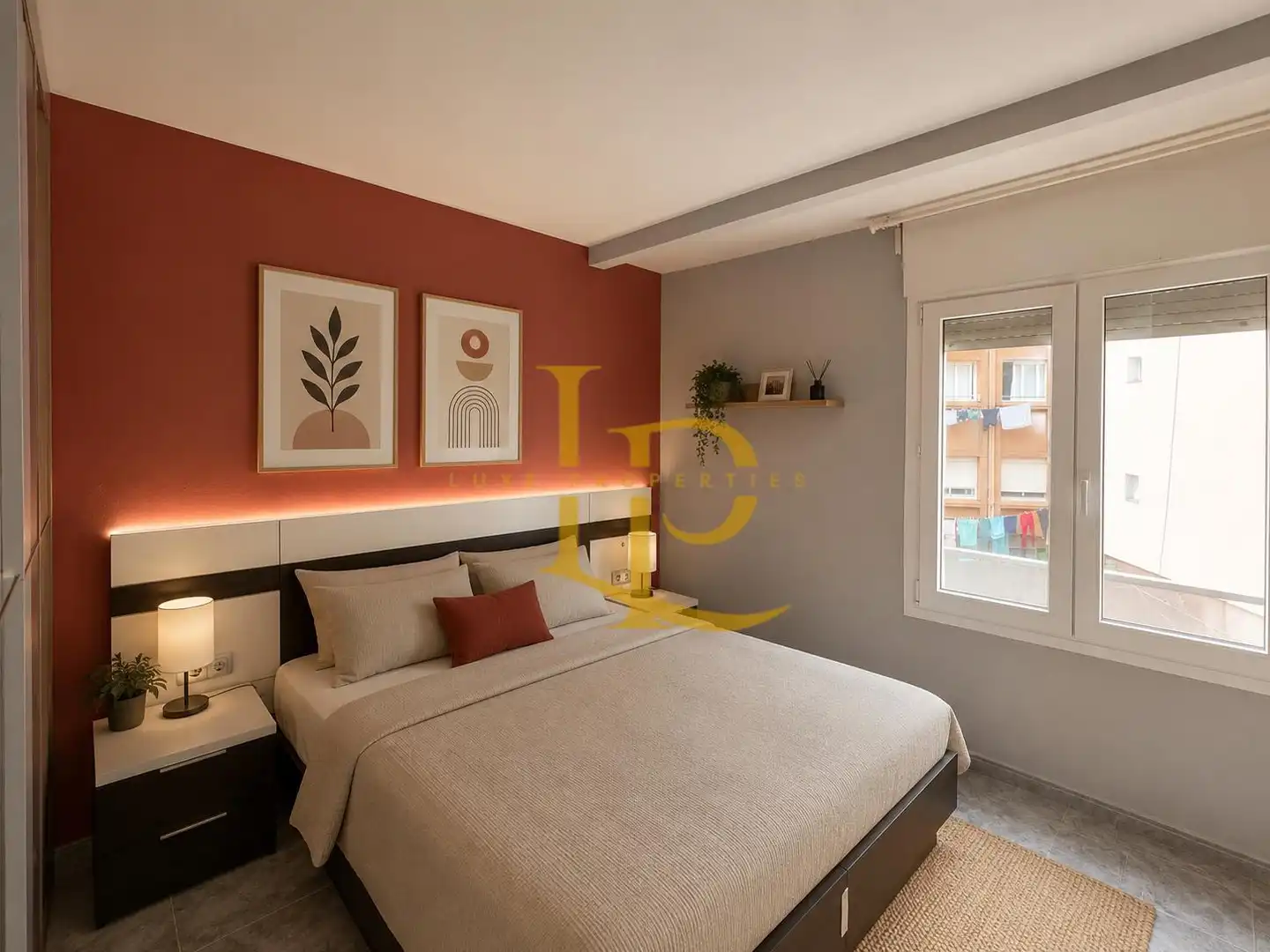 Schlafzimmer von Wohnung zum Verkauf in Rubí mit Klimaanlage, Heizung und Möbliert