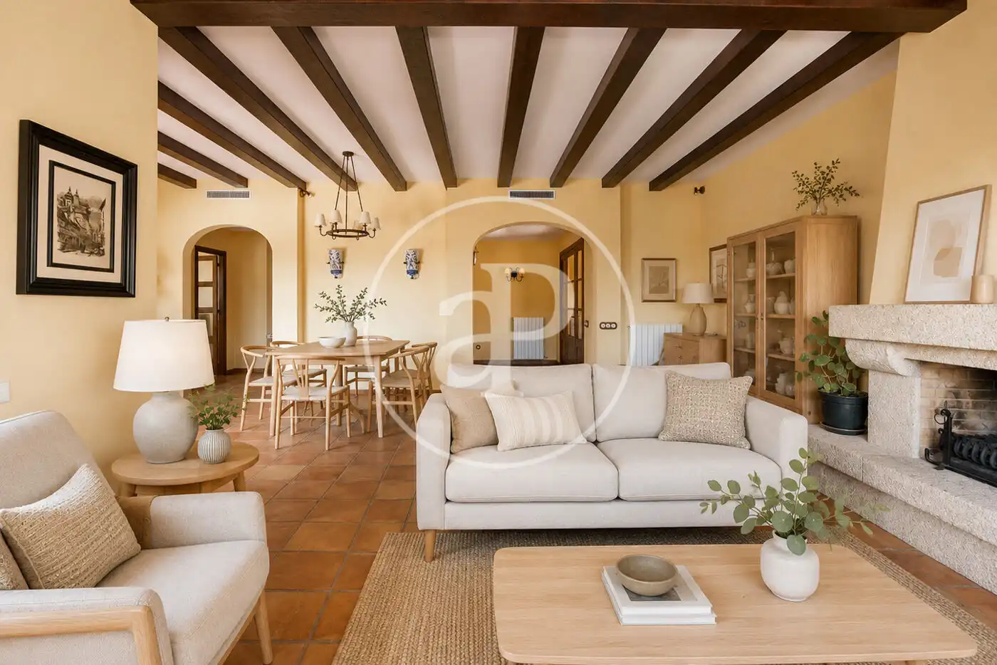 Sala de estar de Casa o chalet en venta en Argentona con Aire acondicionado, Calefacción y Jardín privado