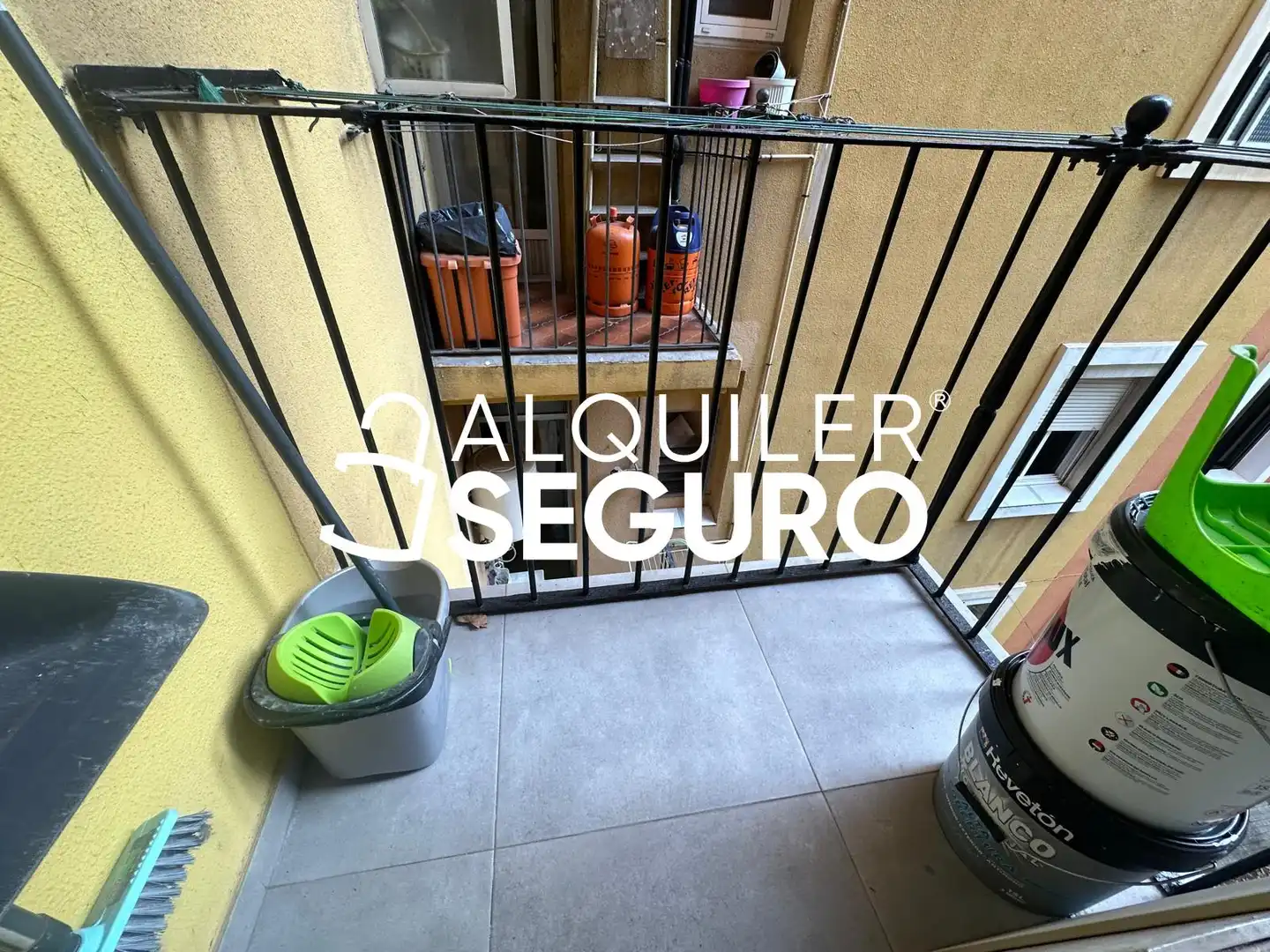 Terraza de Piso de alquiler en Valencia con Aire acondicionado y Amueblado