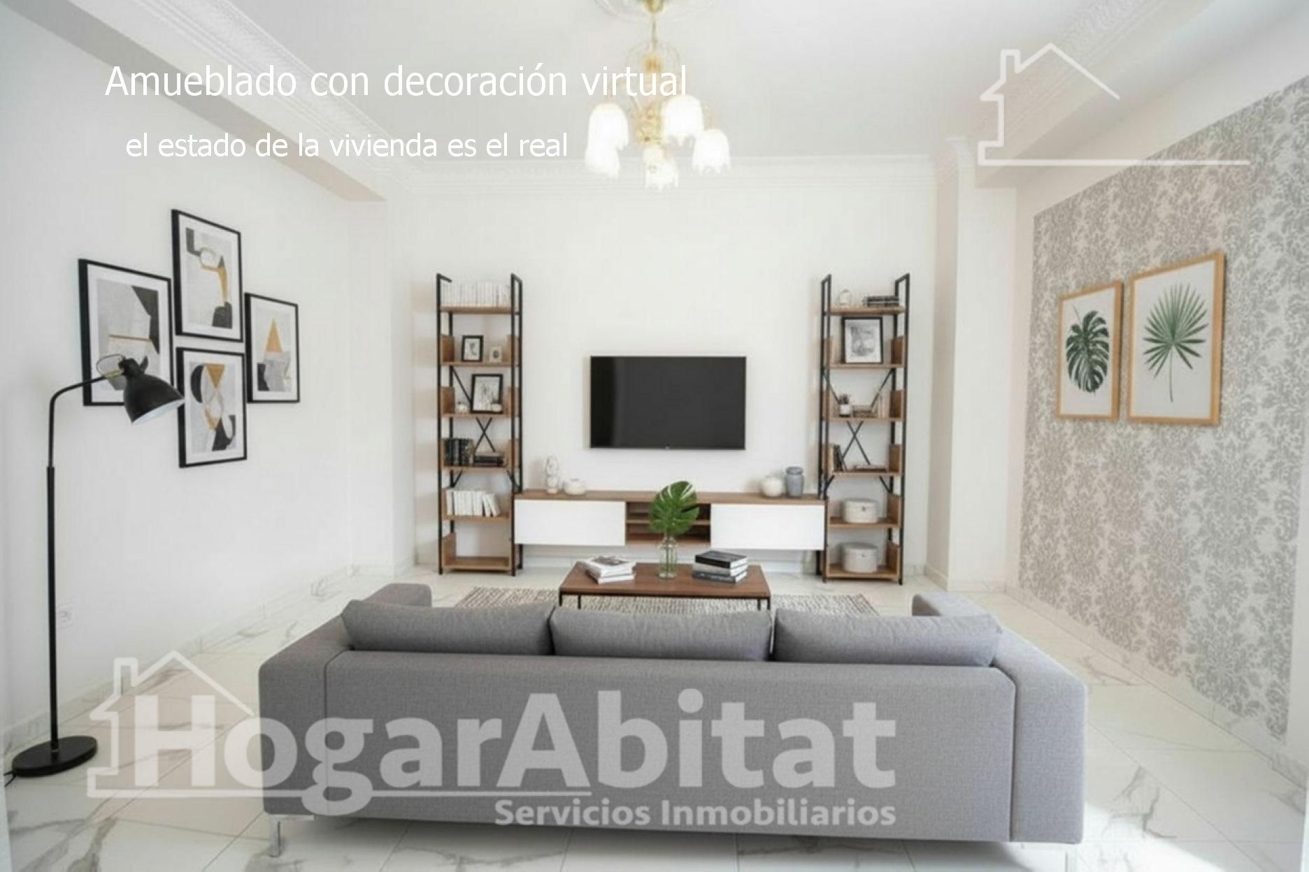 Sala de estar de Piso en venta en Oliva