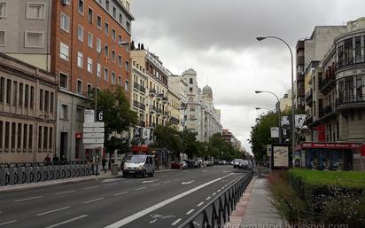 Exterior view of Flat to rent in  Madrid Capital  with Furnished, Washing machine and Microwave