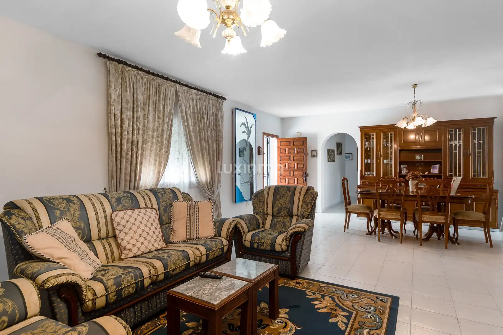 Living room of Houses for sale in L'Alfàs del Pi  with Terrace, Storage room and Swimming Pool