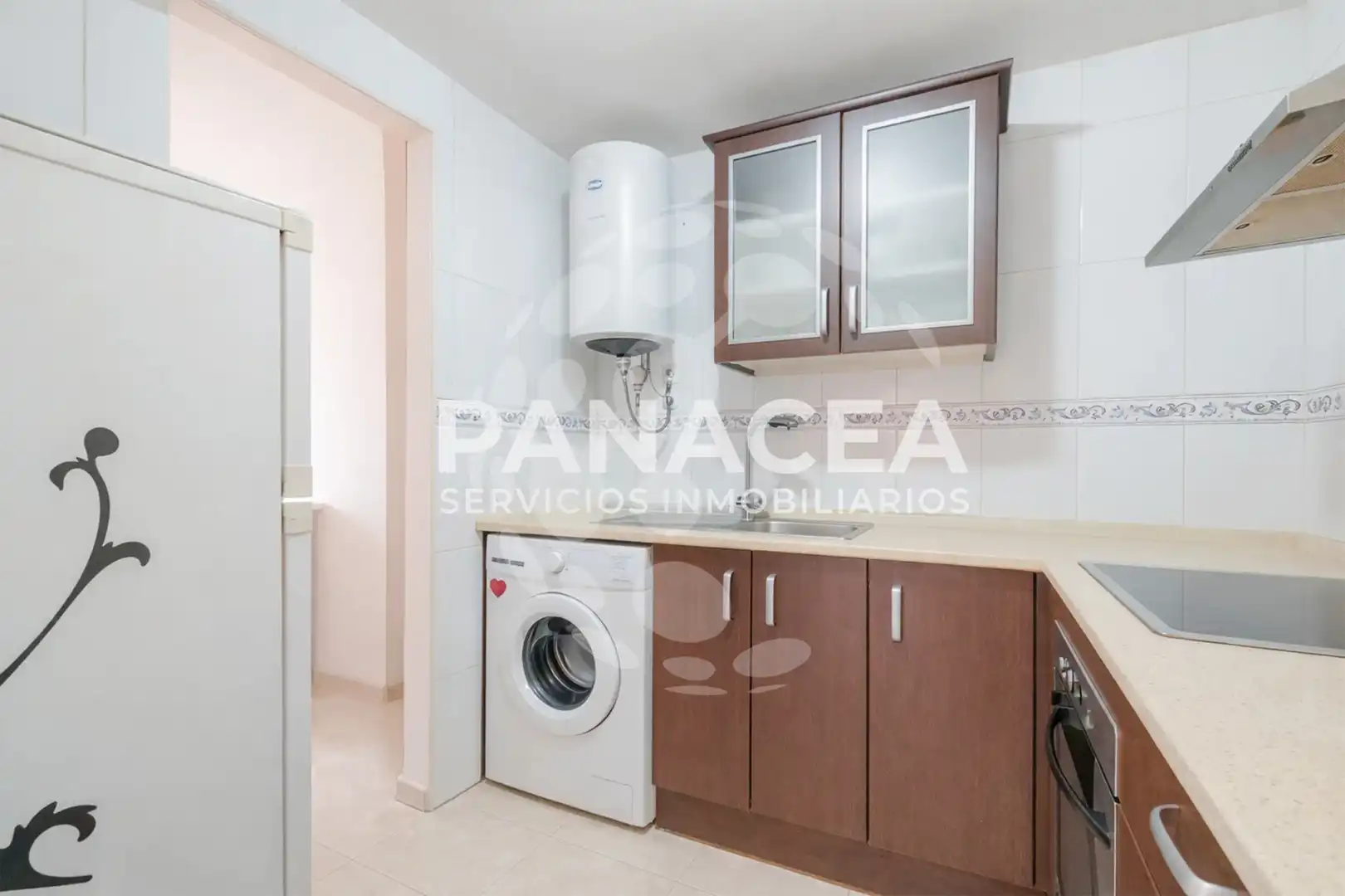 Kitchen of Flat for sale in Roquetas de Mar  with Furnished, Microwave and TV