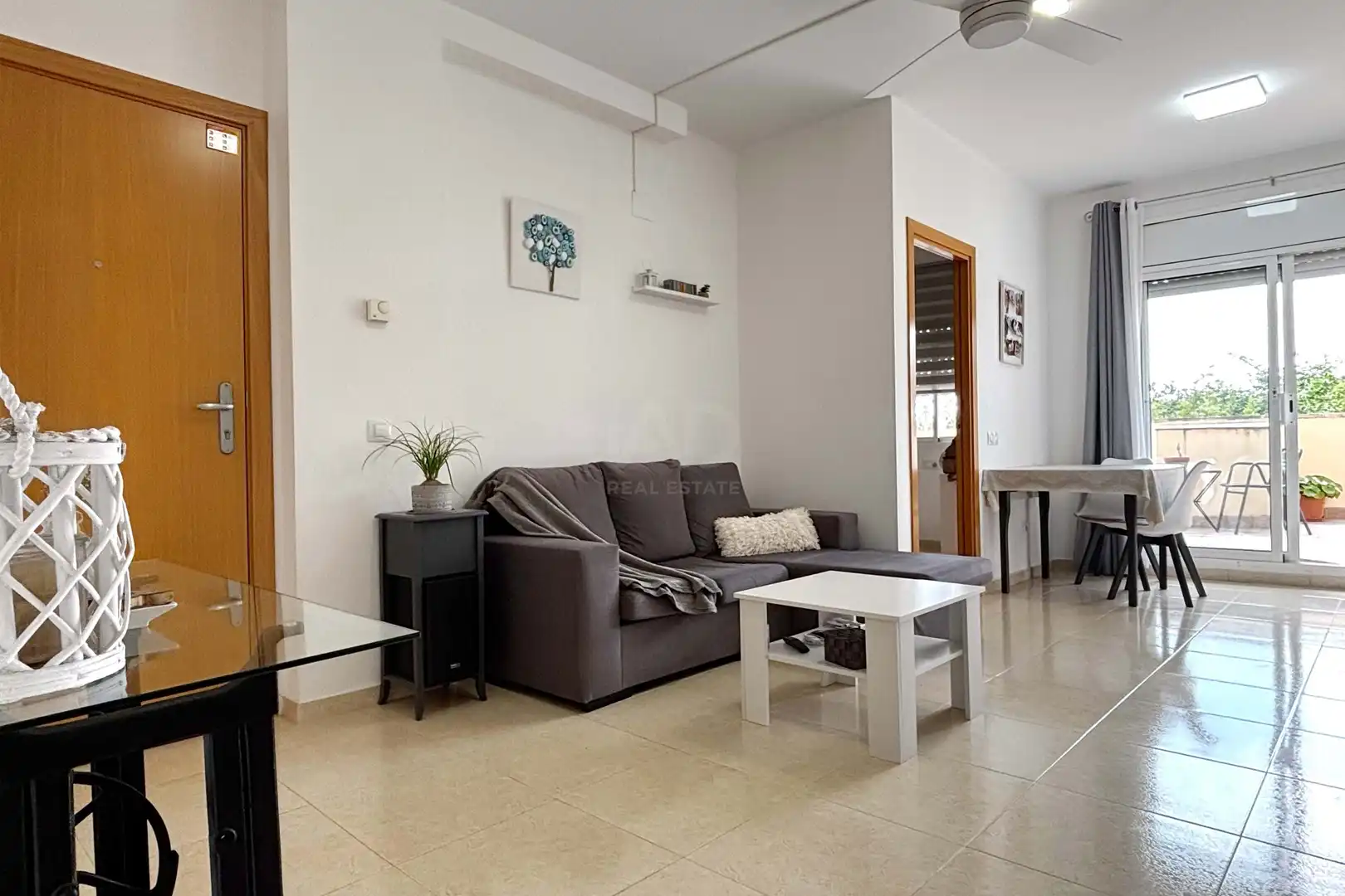 Living room of Flat for sale in La Pobla de Montornès    with Heating and Terrace