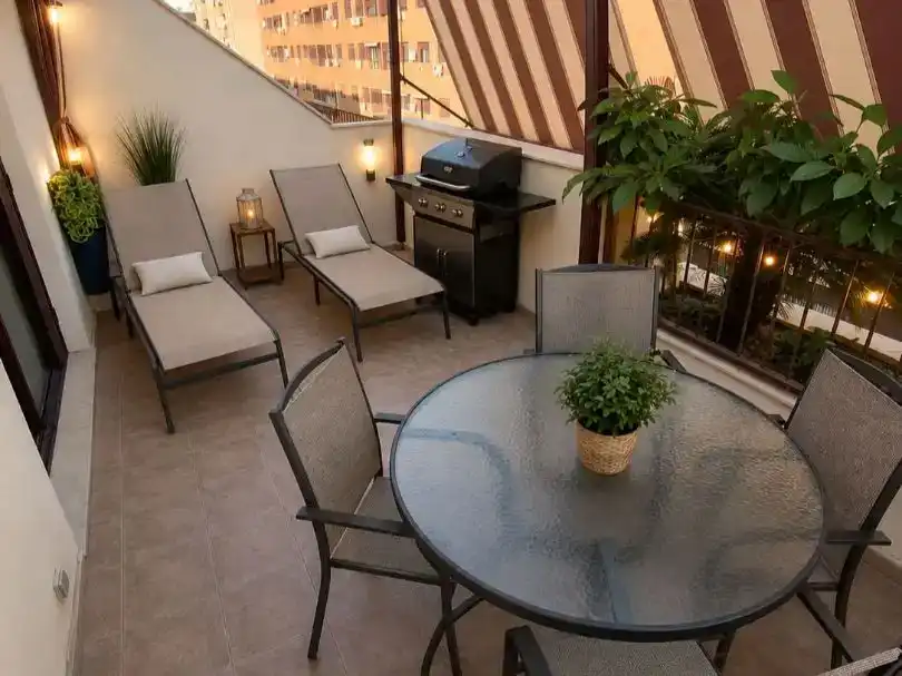 Terrassa de Casa adosada en venda en Sagunto / Sagunt amb Aire condicionat i Piscina