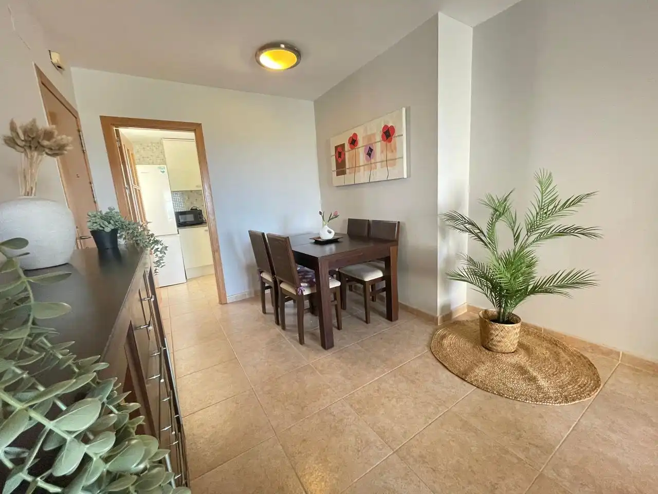 Menjador de Apartament en venda en La Manga del Mar Menor amb Aire condicionat, Terrassa i Piscina