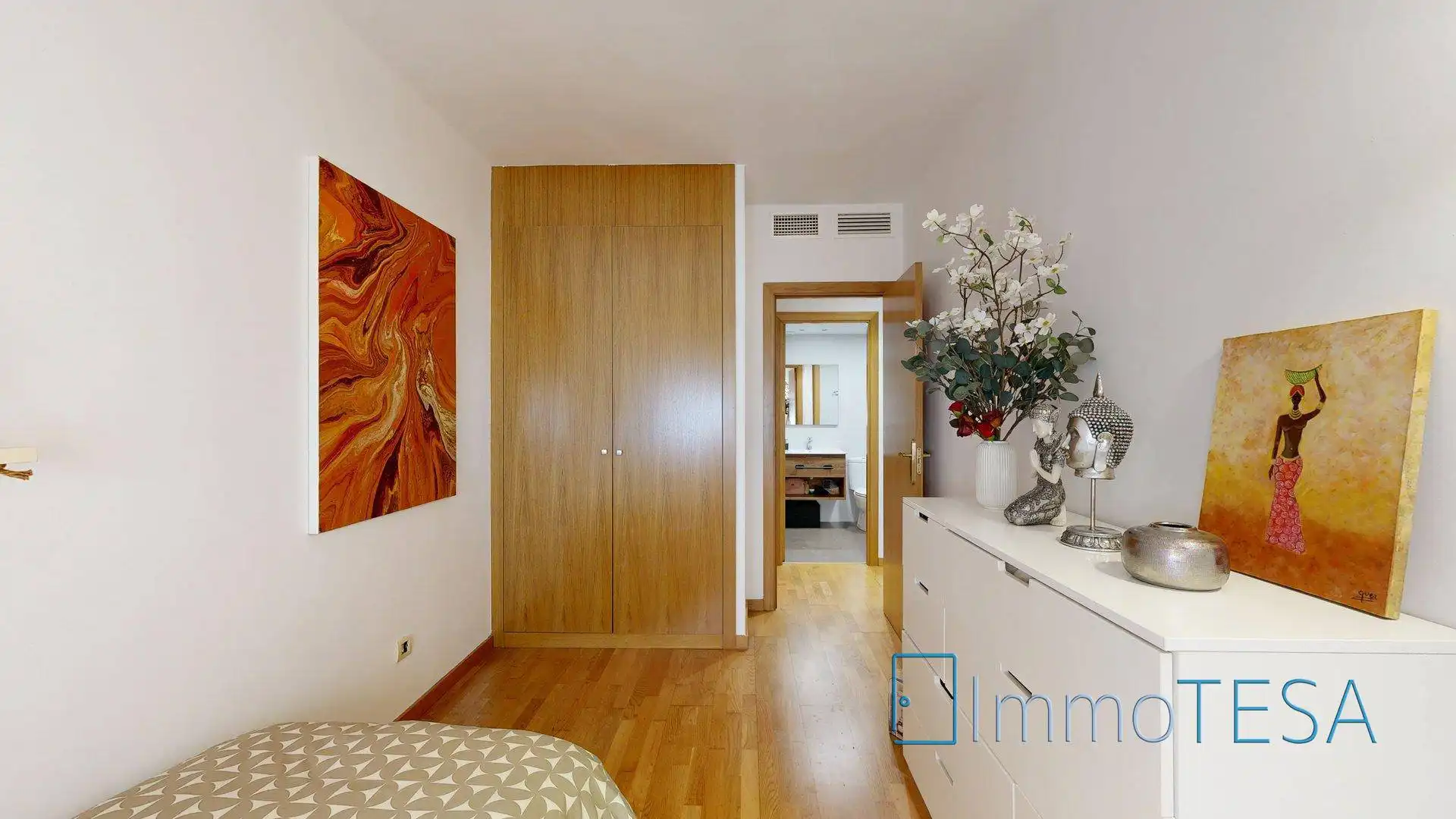 Schlafzimmer von Wohnung zum Verkauf in Barberà del Vallès mit Klimaanlage, Heizung und Parkett