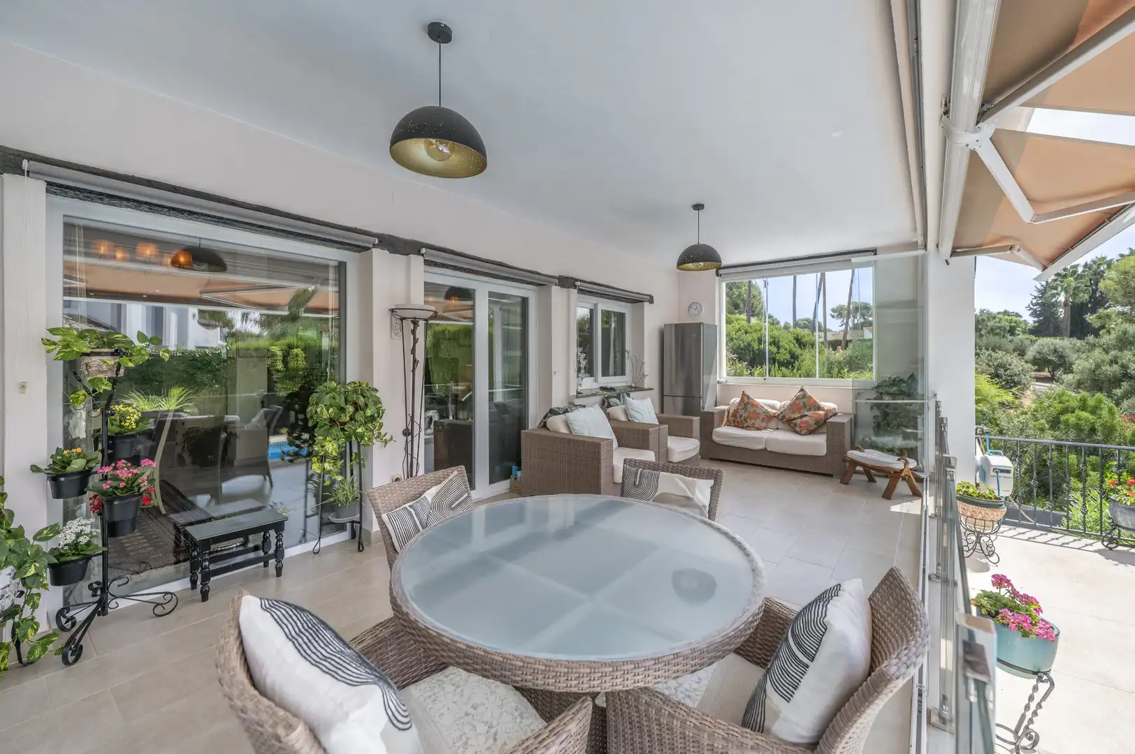 Terraza de Casa o chalet en venta en Mijas con Aire acondicionado, Jardín privado y Terraza