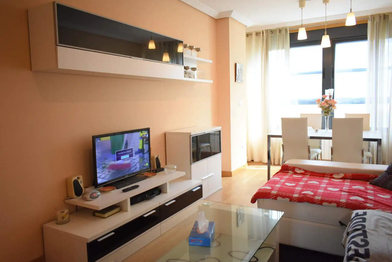 Sala de estar de Apartamento en venta en Pontevedra Capital  con Calefacción, Parquet y Trastero