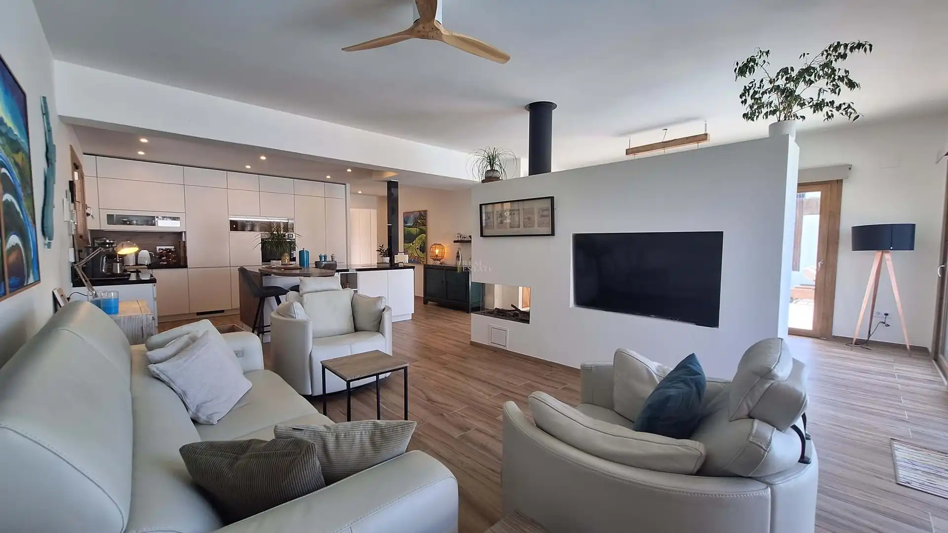 Sala d'estar de Casa o xalet en venda en Jávea / Xàbia amb Aire condicionat, Terrassa i Traster