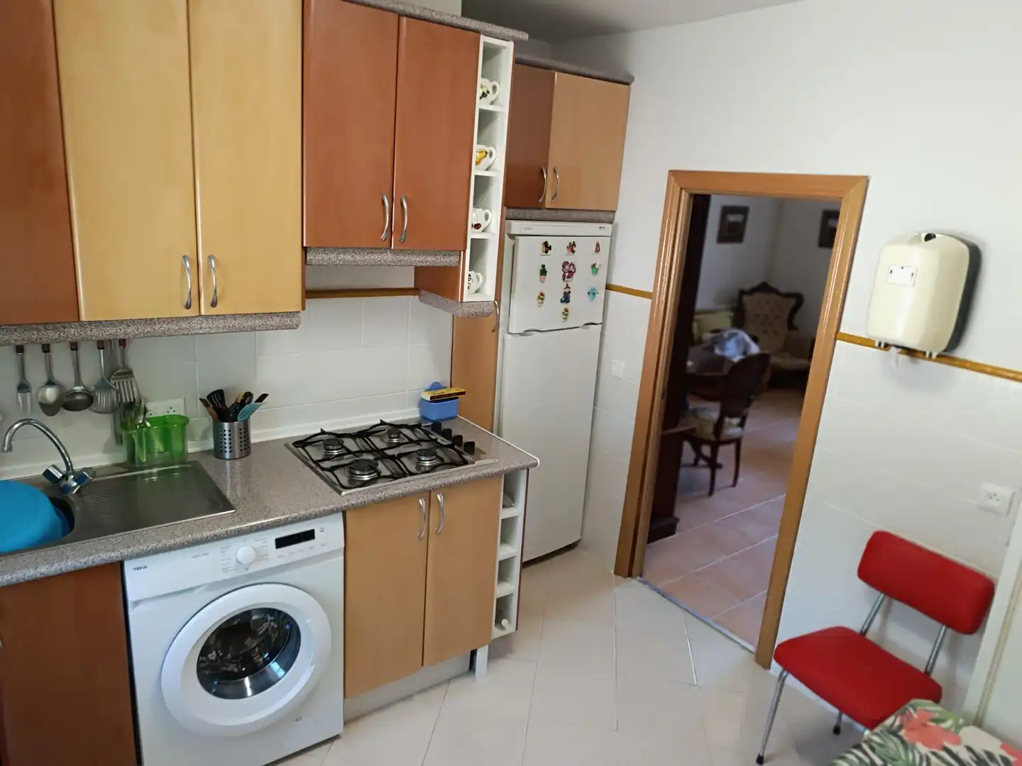 Cocina de Casa o chalet en venta en Navatalgordo con Calefacción, Jardín privado y Terraza