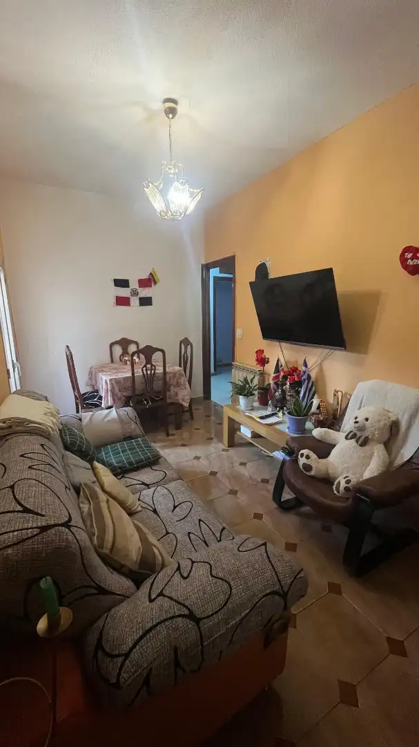 Sala d'estar de Pis en venda en Madrid amb Calefacció, Terrassa i Moblat