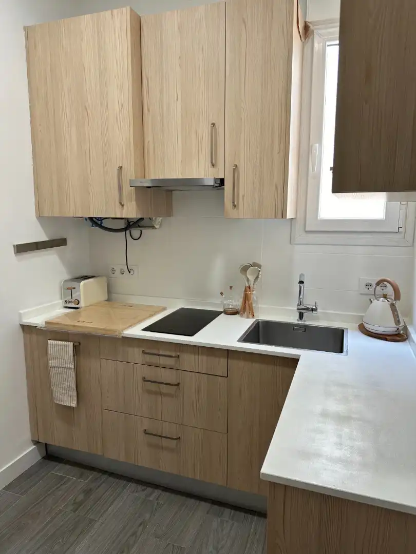 Küche von Wohnung zur Miete in Madrid mit Klimaanlage, Heizung und Möbliert