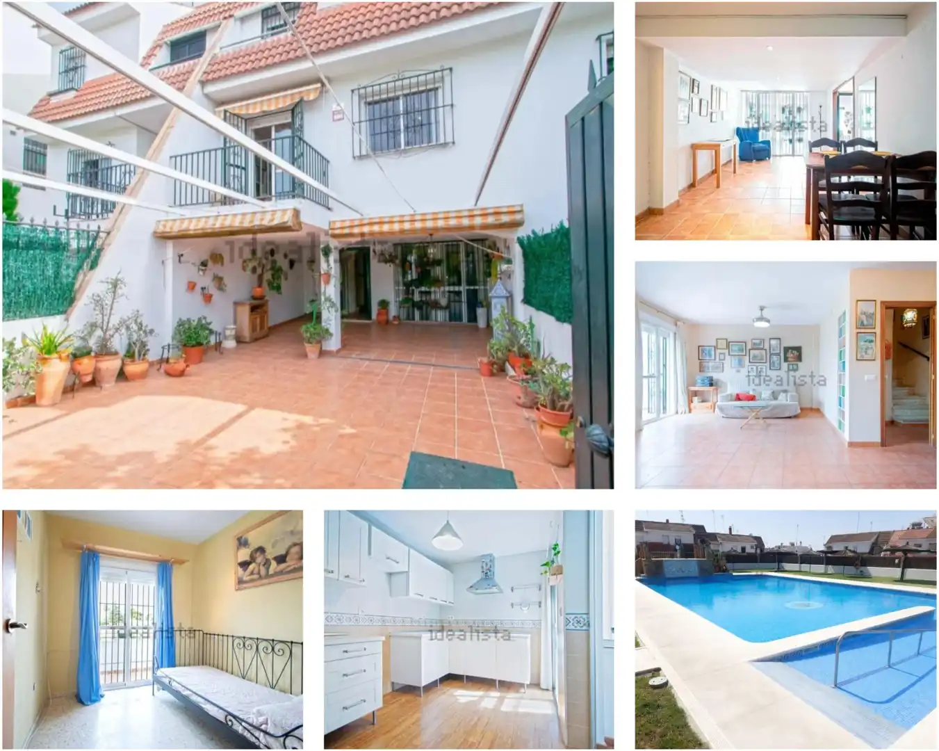 Vista exterior de Casa adosada en venda en Tomares amb Terrassa i Traster
