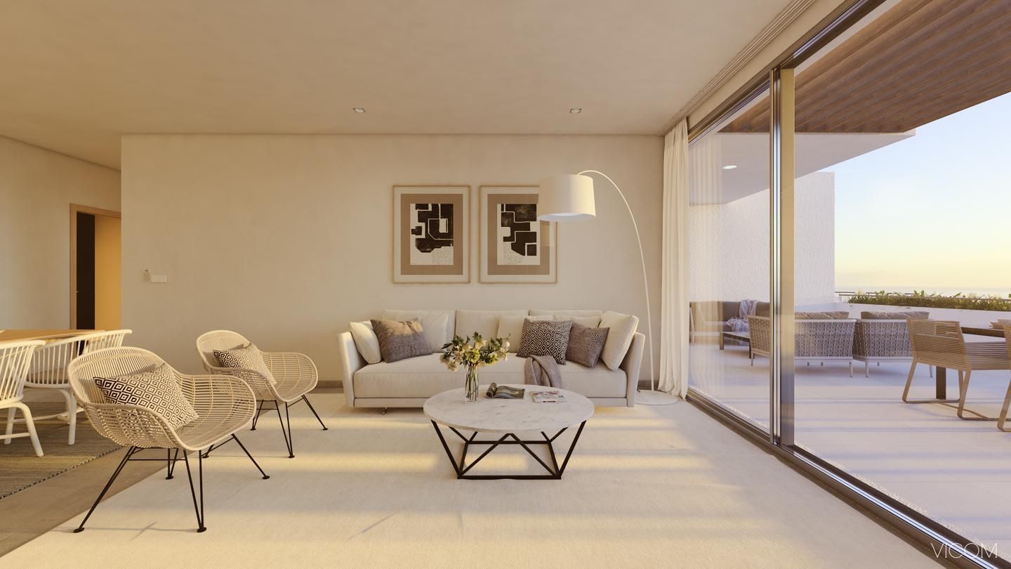 Living room of Flat for sale in Guía de Isora  with Terrace, Swimming Pool and Furnished