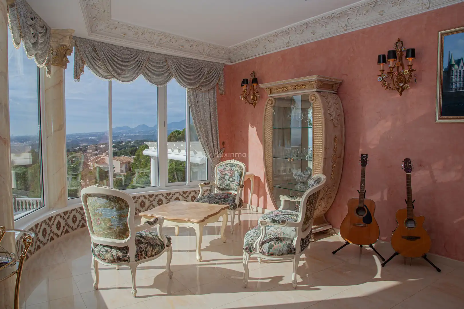 Sala d'estar de Casa o xalet de lloguer en Altea la Vella