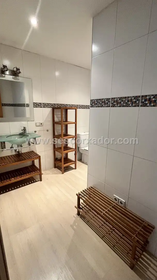 Badezimmer von Wohnung zur Miete in  Palma de Mallorca mit Klimaanlage, Möbliert und Fernseher